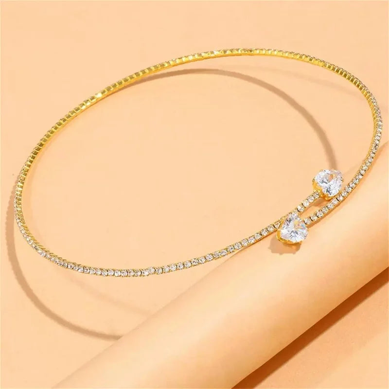 Choker Hart van Kristal 