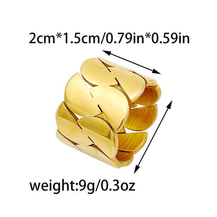 Zlatý geometrický prsteň