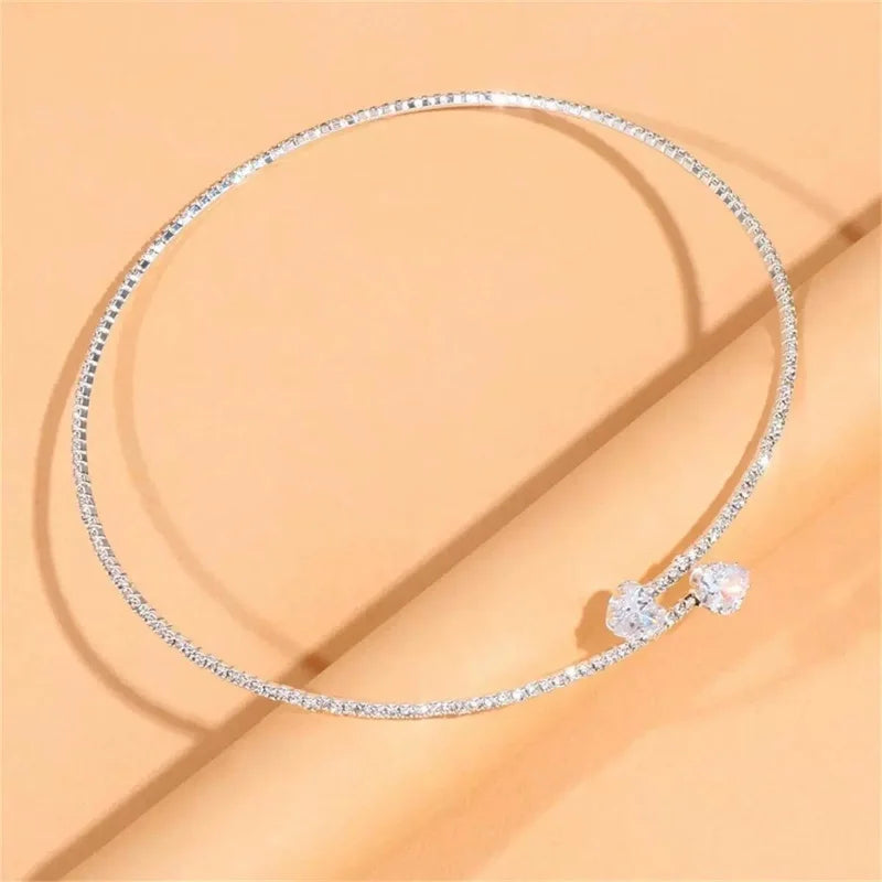 Choker Hart van Kristal 