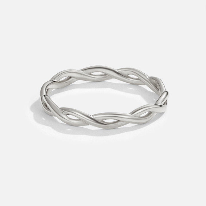 Infinity 18K strieborný otočný prsteň 