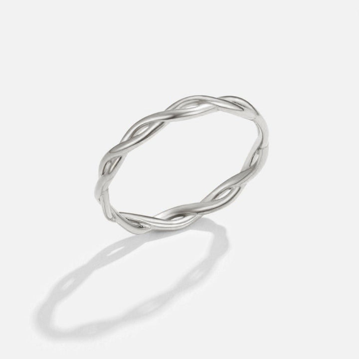 Infinity 18K strieborný otočný prsteň 